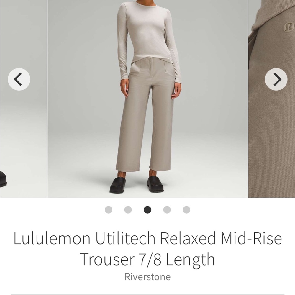 Lululemon Athletica Tan Relaxed Trousers